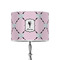 Diamond Dancers 8" Drum Lampshade - ON STAND (Poly Film)