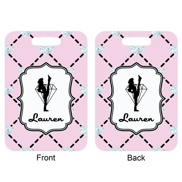Diamond Dancers Aluminum Luggage Tag (Front + Back)