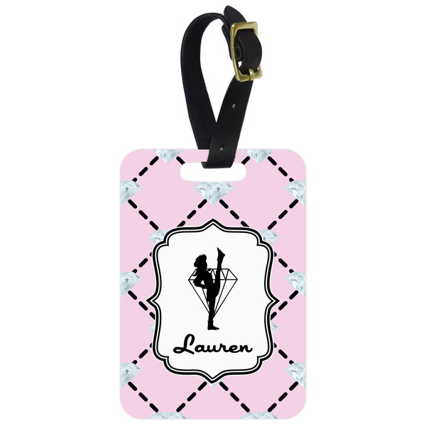Custom Diamond Dancers Metal Luggage Tag w/ Name or Text