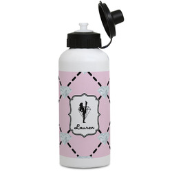 Diamond Dancers Water Bottles - Aluminum - 20 oz - White (Personalized)