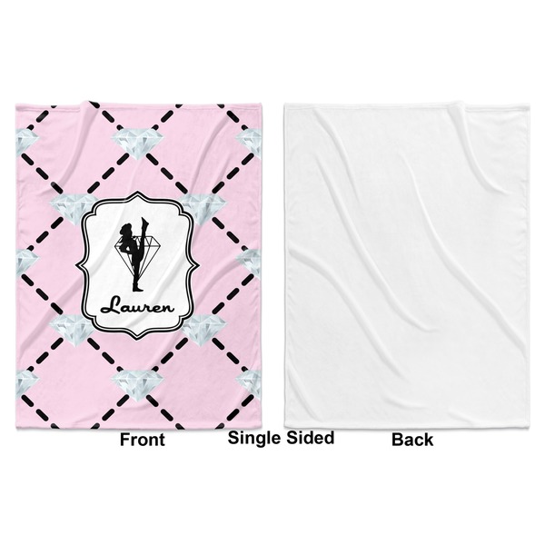 Diamond Dancers Baby Blanket (Single Side - Printed Front, White Back)