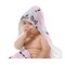 Diamond Dancers Baby Hooded Towel on Child