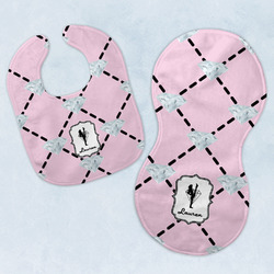 Diamond Dancers Baby Bib & Burp Set w/ Name or Text