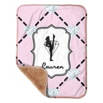Diamond Dancers Sherpa Baby Blanket - 30" x 40" w/ Name or Text