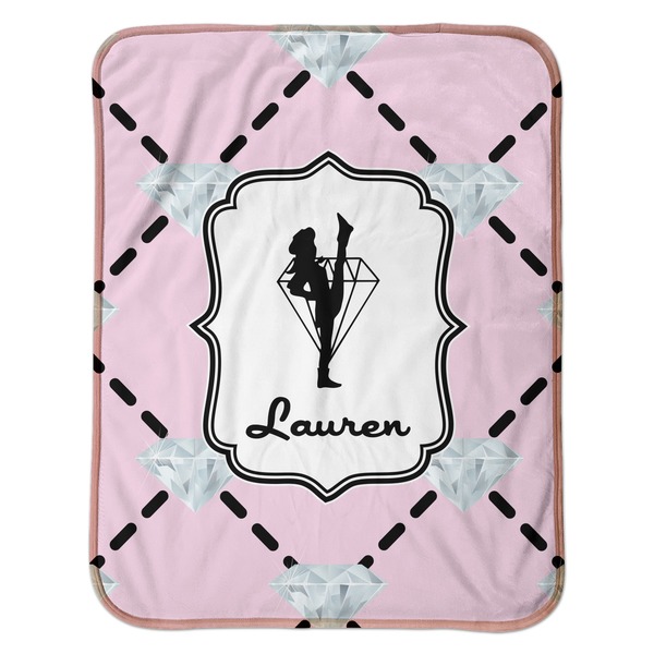 Diamond Dancers Baby Sherpa Blanket - Flat