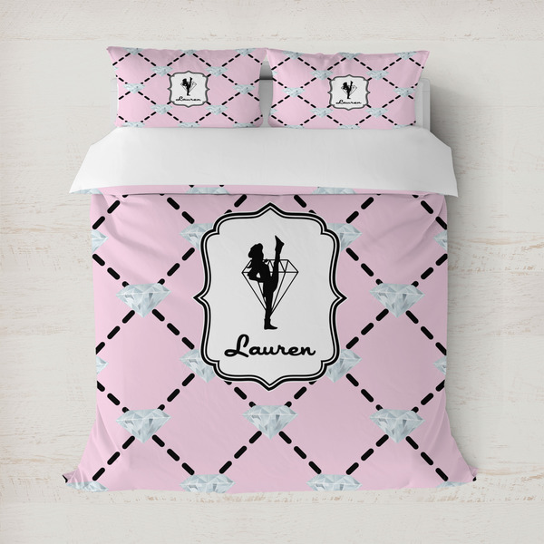 Custom Diamond Dancers Duvet Cover Set - Full / Queen (Personalized)