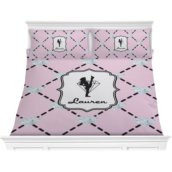 Custom Diamond Dancers Comforter Set - King (Personalized)