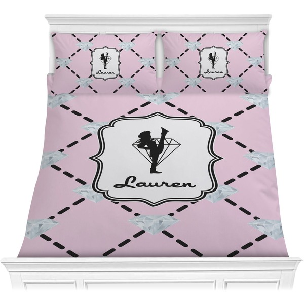 Custom Diamond Dancers Comforter Set - Full / Queen (Personalized)