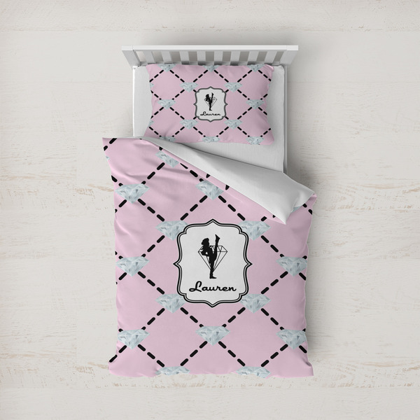Custom Diamond Dancers Duvet Cover Set - Twin (Personalized)