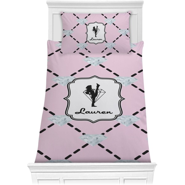 Custom Diamond Dancers Comforter Set - Twin XL (Personalized)