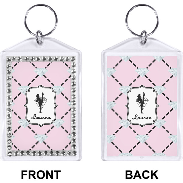 Diamond Dancers Bling Keychain (Front + Back)