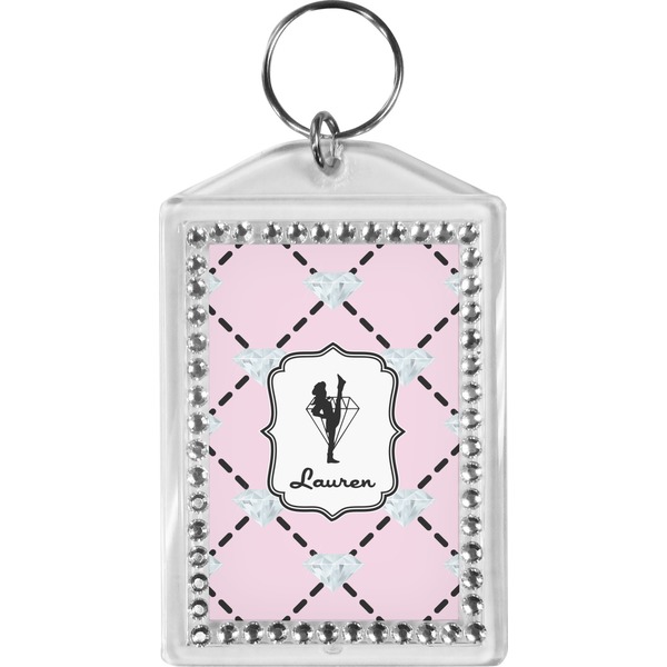 Custom Diamond Dancers Bling Keychain (Personalized)