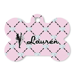 Diamond Dancers Bone Shaped Dog ID Tag (Personalized)