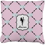 Diamond Dancers Faux-Linen Throw Pillow 26" (Personalized)