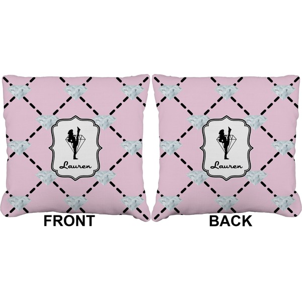 Diamond Dancers Burlap Pillow Approval