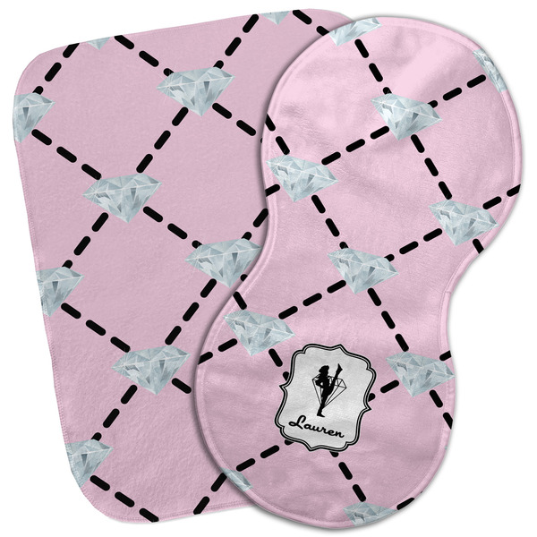 Custom Diamond Dancers Burp Cloth (Personalized)