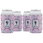 Diamond Dancers Can Cooler (12 oz) - Set of 4 w/ Name or Text