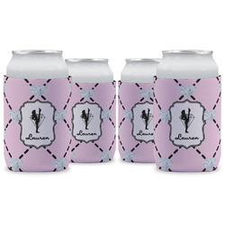 Diamond Dancers Can Cooler (12 oz) - Set of 4 w/ Name or Text