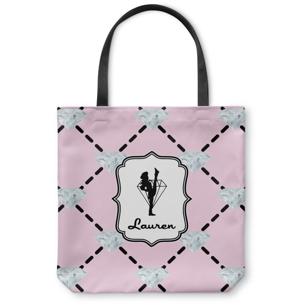 Custom Diamond Dancers Canvas Tote Bag - Small - 13"x13" (Personalized)