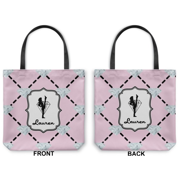 Diamond Dancers Canvas Tote - Front and Back