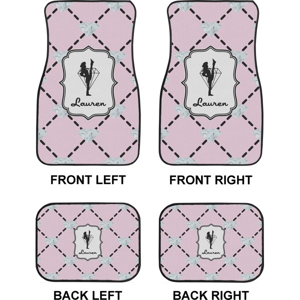 Diamond Dancers Car Floor Mats Set (2F + 2B)