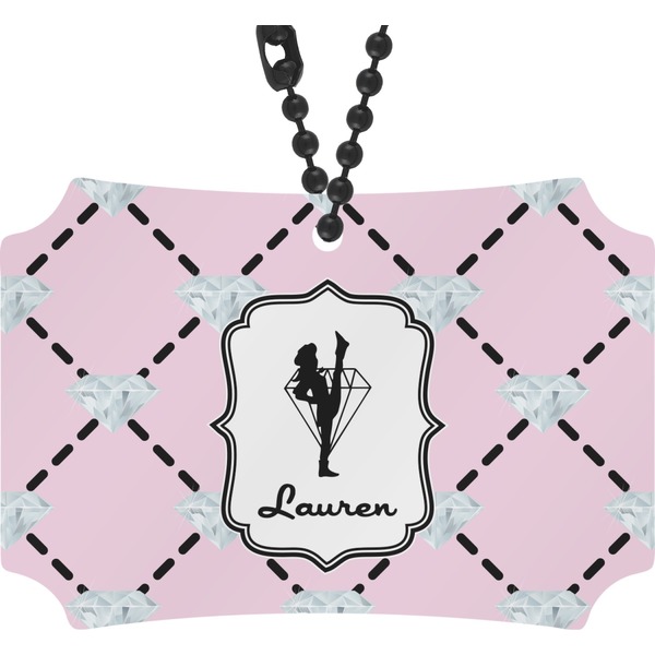 Custom Diamond Dancers Rear View Mirror Ornament (Personalized)