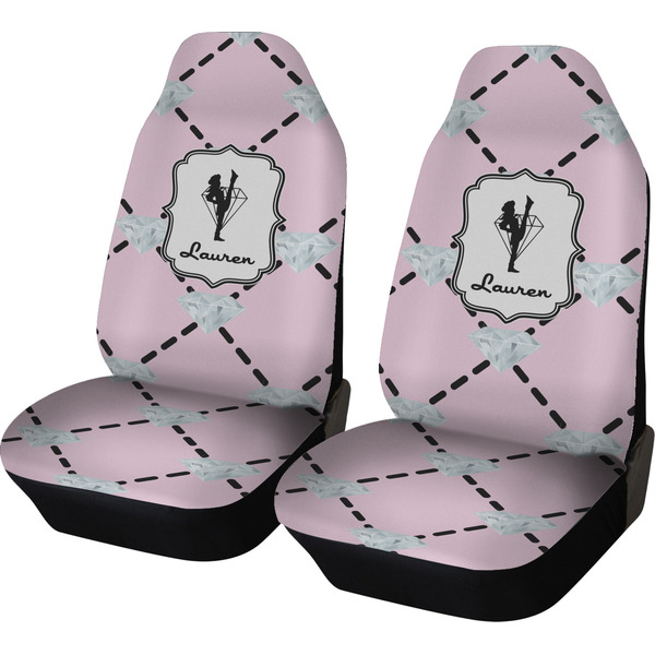 Custom Diamond Dancers Car Seat Covers (Set of Two) (Personalized)