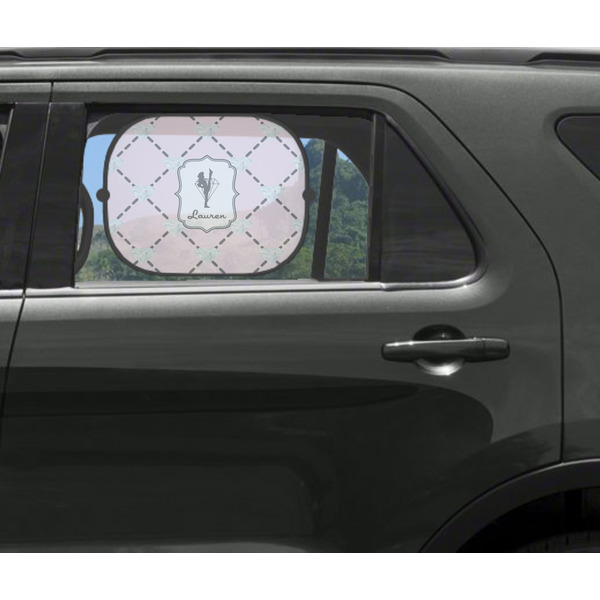 Diamond Dancers Car Sun Shade Black - In Car Window