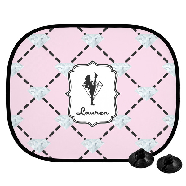 Custom Diamond Dancers Car Side Window Sun Shade (Personalized)