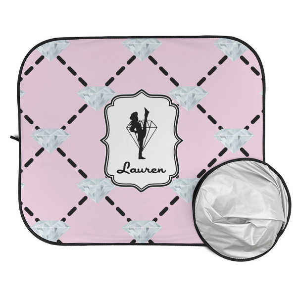 Diamond Dancers Car Sun Shades - FOLDED & UNFOLDED