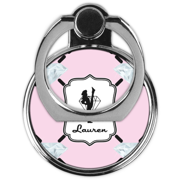 Diamond Dancers Cell Phone Ring Stand & Holder - Front (Collapsed)