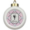 Diamond Dancers Ceramic Ball Ornament (Personalized)
