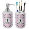 Diamond Dancers Ceramic Bathroom Accessories Set (Personalized)