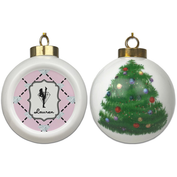 Diamond Dancers Ceramic Christmas Ornament - X-Mas Tree (APPROVAL)