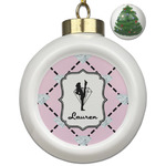 Diamond Dancers Ceramic Ball Ornament - Christmas Tree (Personalized)