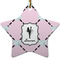 Diamond Dancers Star Ceramic Ornament w/ Name or Text