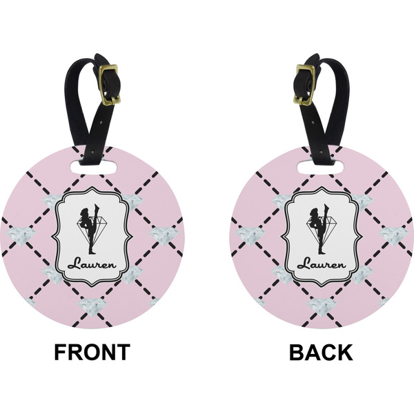 Diamond Dancers Circle Luggage Tag (Front + Back)