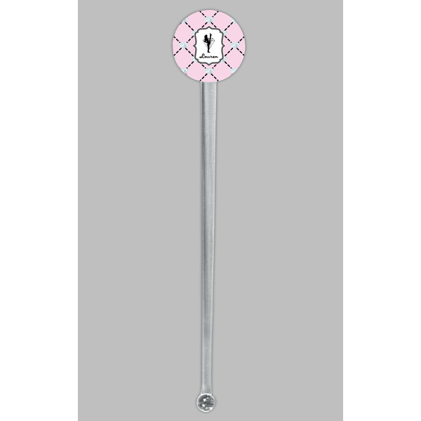 Diamond Dancers Clear Plastic 7" Stir Stick - Round - Single Stick
