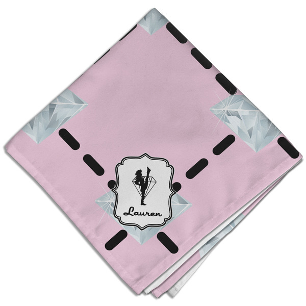 Diamond Dancers Cloth Napkins - Personalized Dinner (Folded Four Corners)