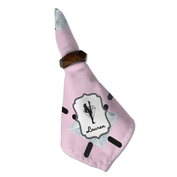 Diamond Dancers Cloth Napkins - Personalized Dinner (Folded in Ring) (MAIN)