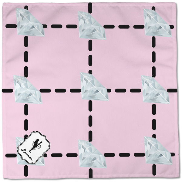 Diamond Dancers Cloth Napkins - Personalized Dinner (Full Open)