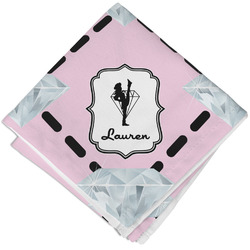 Diamond Dancers Cloth Cocktail Napkin - Single w/ Name or Text