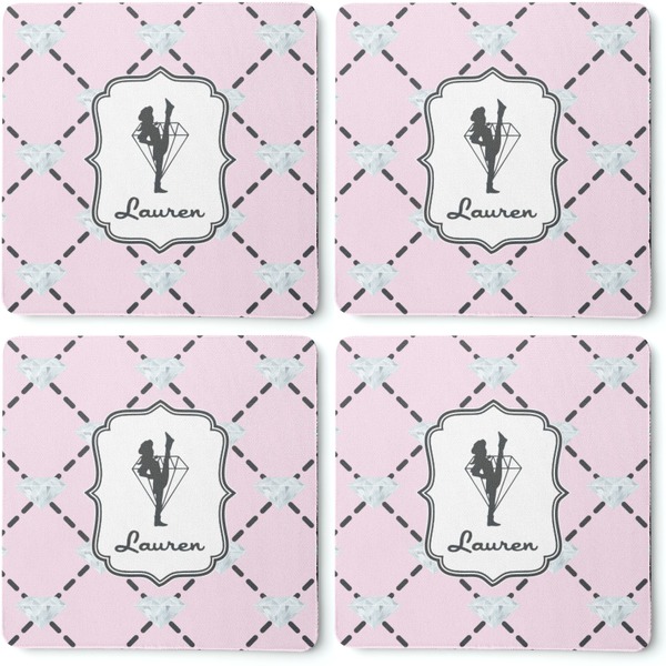 Diamond Dancers Coaster Rubber Back - Apvl