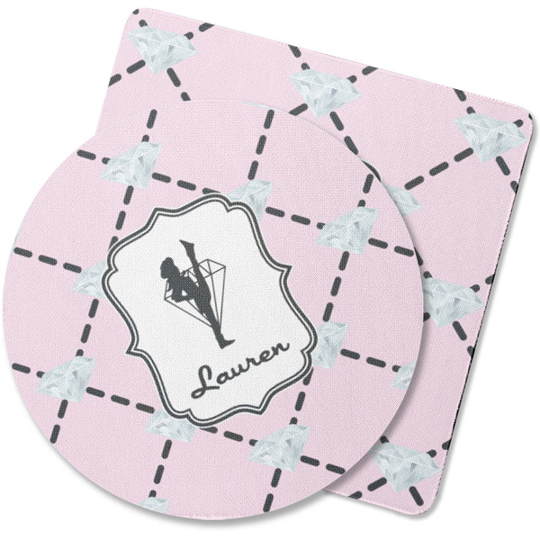 Custom Diamond Dancers Rubber Backed Coaster (Personalized)