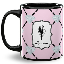 Diamond Dancers 11 Oz Coffee Mug - Black (Personalized)