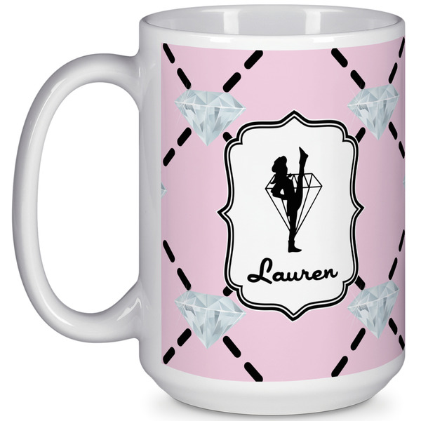 Custom Diamond Dancers 15 Oz Coffee Mug - White (Personalized)
