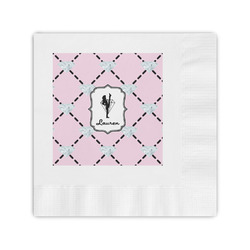 Diamond Dancers Coined Cocktail Napkins (Personalized)