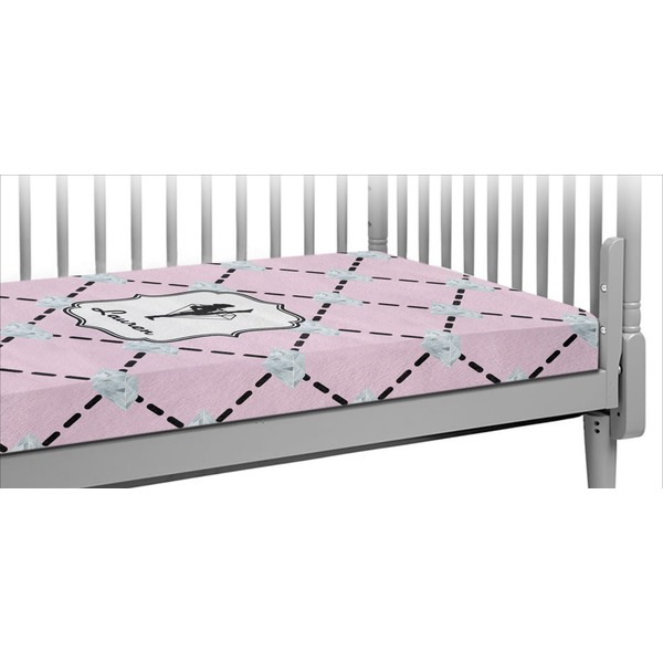 Custom Diamond Dancers Crib Fitted Sheet (Personalized)