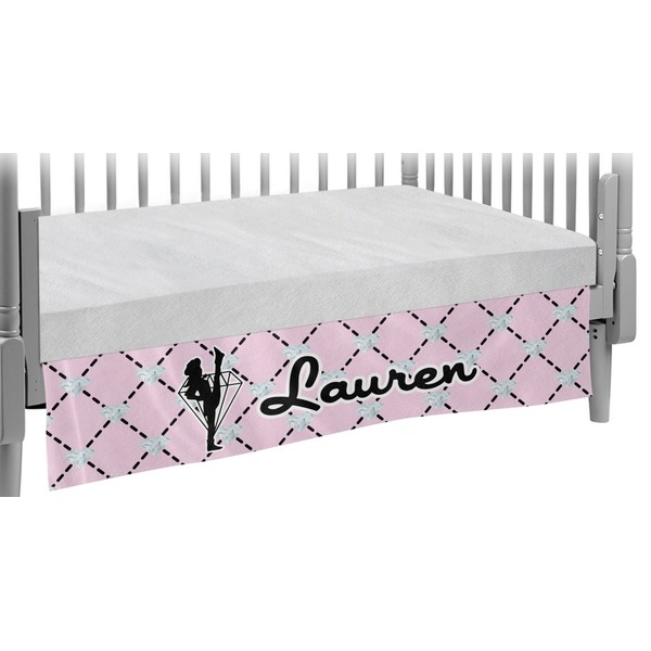 Custom Diamond Dancers Crib Skirt (Personalized)