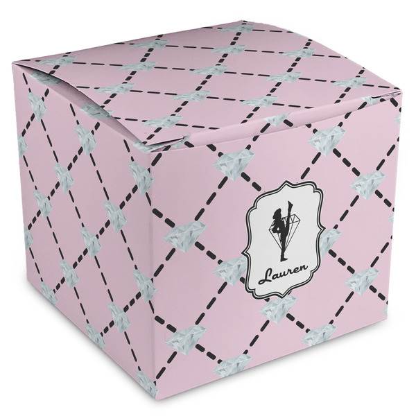 Custom Diamond Dancers Cube Favor Gift Boxes (Personalized)